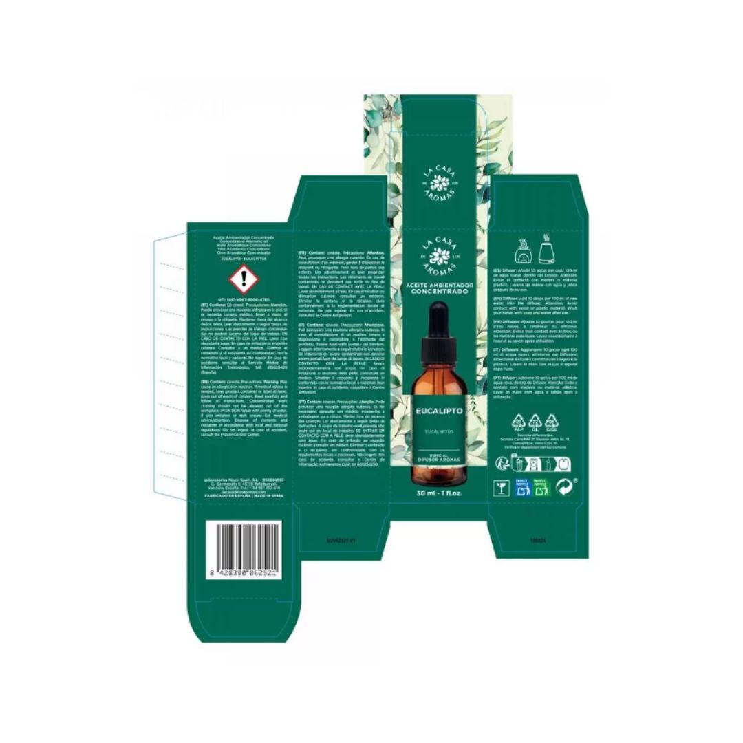 Óleo Aromático Concentrado Hidrossolúvel - Eucalipto (30ml)