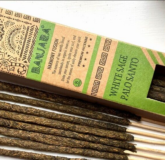 Incenso Premium - Palo Santo & Sálvia Branca
